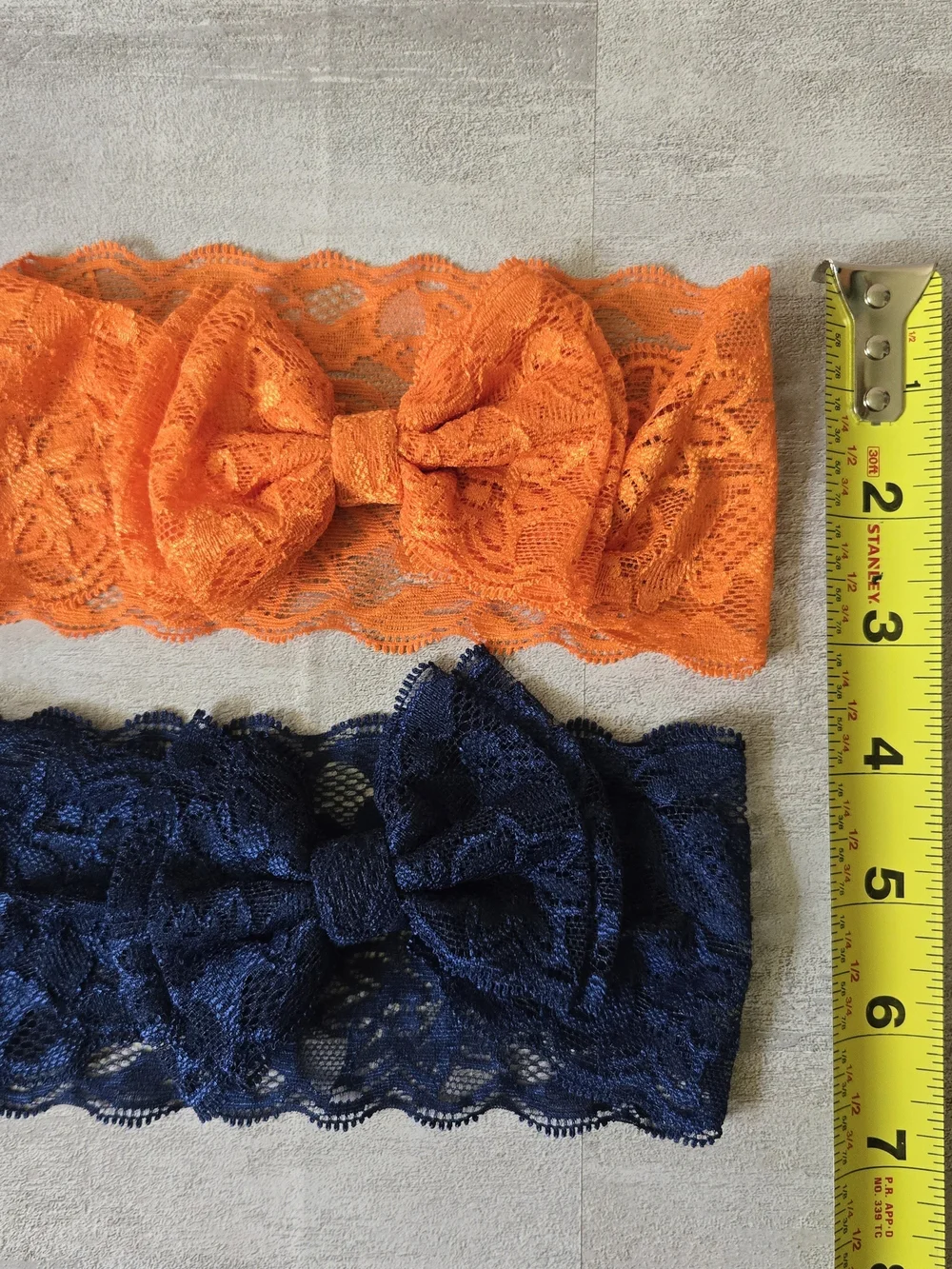 Baby Girls Lace Bow Headbands Set Soft Elastic Wide Hairbands Infants & Toddler